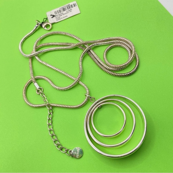 ALFANI Long Silvertone Orb Necklace - Picture 8 of 8